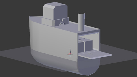 Boat model in progress